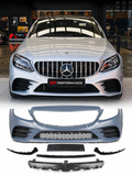 Mercedes C Serisi W205 C205 2019 makyajlı C43 AMG Style ön tampon seti ürün görseli 1