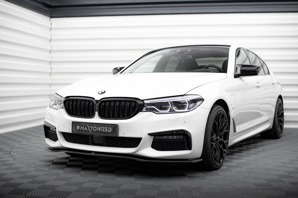 BMW 5 Serisi G30 M Sport 2017-2020 Ön Tampon Eki (Lip) Parlak Siyah