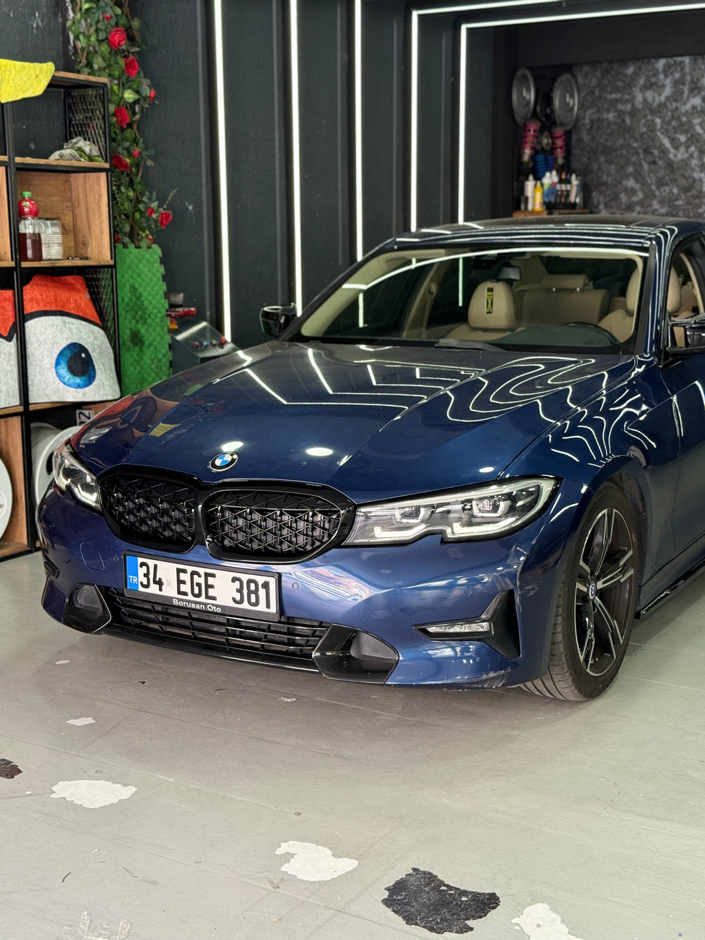 BMW 3 Serisi G20 2018-2022 M340i Diamond Parlak Siyah Ön Panjur