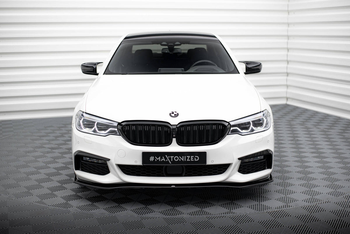 BMW 5 Serisi G30 M Sport 2017-2020 Ön Tampon Eki (Lip) Parlak Siyah