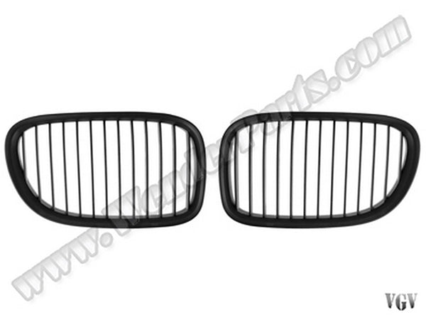 BMW 7 Serisi F01 2009-2012 Uyumlu Mat Siyah Ön Panjur Seti