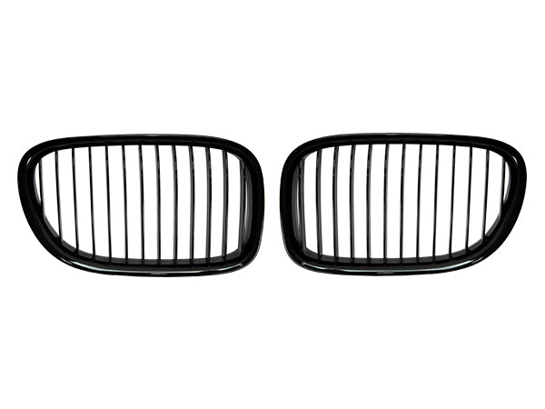 BMW 7 Serisi F01 2009-2012 Uyumlu Piano Siyah Ön Panjur Seti