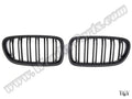 BMW 5 Serisi F10 ve F10 LCI 2010-2016 Uyumlu Mat Siyah, Çift Çıtalı Ön Panjur Seti
