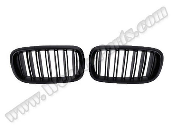 BMW X5 F15 / X6 F16 2014-2018 Uyumlu Piano Siyah, Çift Çıtalı Ön Panjur Seti