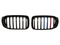 BMW X3 F25 / X4 F26 2014-2018 Uyumlu Piano Siyah M Renkli Ön Panjur Seti