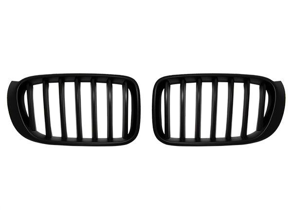 BMW X3 F25 / X4 F26 2014-2018 Uyumlu Mat Siyah Ön Panjur Seti