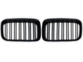 BMW 3 Serisi E36 1991-1996 Uyumlu Mat Siyah, Çift Çıtalı Ön Panjur Seti