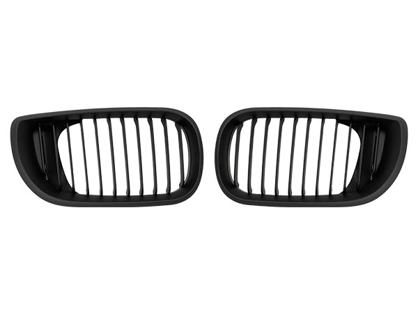 BMW 3 Serisi E46 2002-2005 Uyumlu Mat Siyah, Sedan Ön Panjur Seti