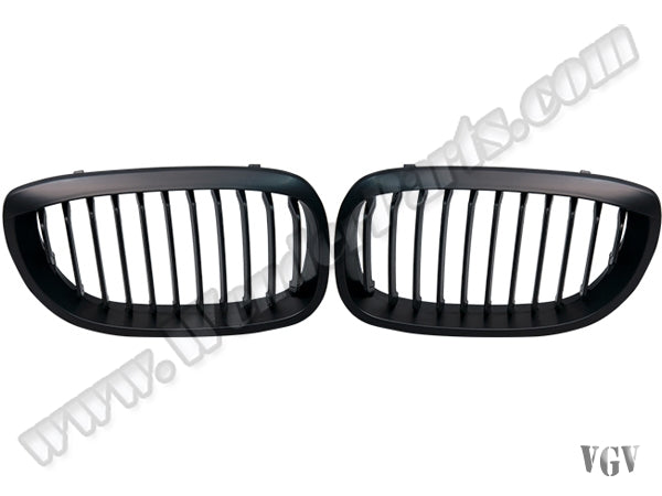 BMW 3 Serisi E46 2003-2006 Uyumlu Mat Siyah, Coupe Ön Panjur Seti
