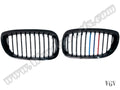 BMW 3 Serisi E46 2003-2006 Uyumlu Piano Siyah M Renkli, Coupe Ön Panjur Seti