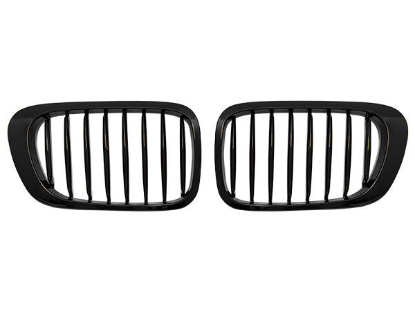 BMW 3 Serisi E46 1999-1902 Uyumlu Piano Siyah, Coupe Ön Panjur Seti