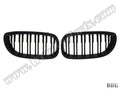 BMW 3 Serisi E46 2003-2006 Uyumlu Piano Siyah, Çift Çıtalı, Coupe Ön Panjur Seti