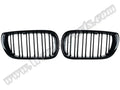 BMW 3 Serisi E46 2002-2005 Uyumlu Piano Siyah, Çift Çıtalı, Sedan Ön Panjur Seti