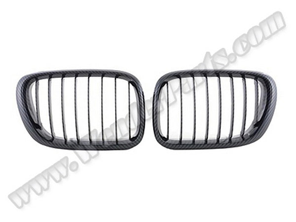 BMW X5 E53 2000-2003 Uyumlu Karbon Ön Panjur Seti
