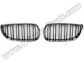 BMW 5 Serisi E60 ve E60 LCI 2003-2009 Uyumlu Krom/Siyah, Çift Çıtalı Ön Panjur Seti