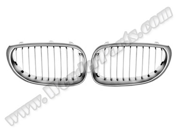 BMW 5 Serisi E60 ve E60 LCI 2003-2009 Uyumlu Krom Ön Panjur Seti