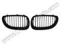 BMW 5 Serisi E60 ve E60 LCI 2003-2009 Uyumlu Mat Siyah Ön Panjur Seti