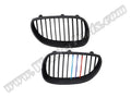 BMW 5 Serisi E60 ve E60 LCI 2003-2009 Uyumlu Piano Siyah M Renkli Ön Panjur Seti