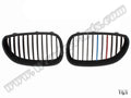 BMW 5 Serisi E60 ve E60 LCI 2003-2009 Uyumlu Mat Siyah M Renkli Ön Panjur Seti