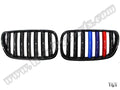 BMW X3 E83 LCI 2007-2010 Uyumlu Piano Siyah M Renkli Ön Panjur Seti