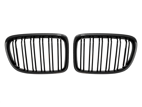 BMW X1 E84 2010-2015 Uyumlu Karbon, Çift Çıtalı Ön Panjur Seti