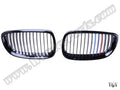 BMW 3 Serisi E92 2006-2009 Uyumlu Piano Siyah M Renkli Ön Panjur Seti