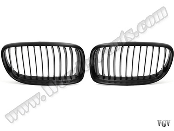 BMW 3 Serisi E92 LCI 2010-2013 Uyumlu Mat Siyah Ön Panjur Seti
