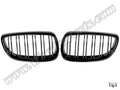 BMW 3 Serisi E92 2006-2009 Uyumlu Piano Siyah, Çift Çıtalı Ön Panjur Seti