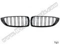 BMW 4 Serisi F32/F36 ve LCI 2013-2021 Uyumlu Piano Siyah, Çift Çıtalı Ön Panjur Seti