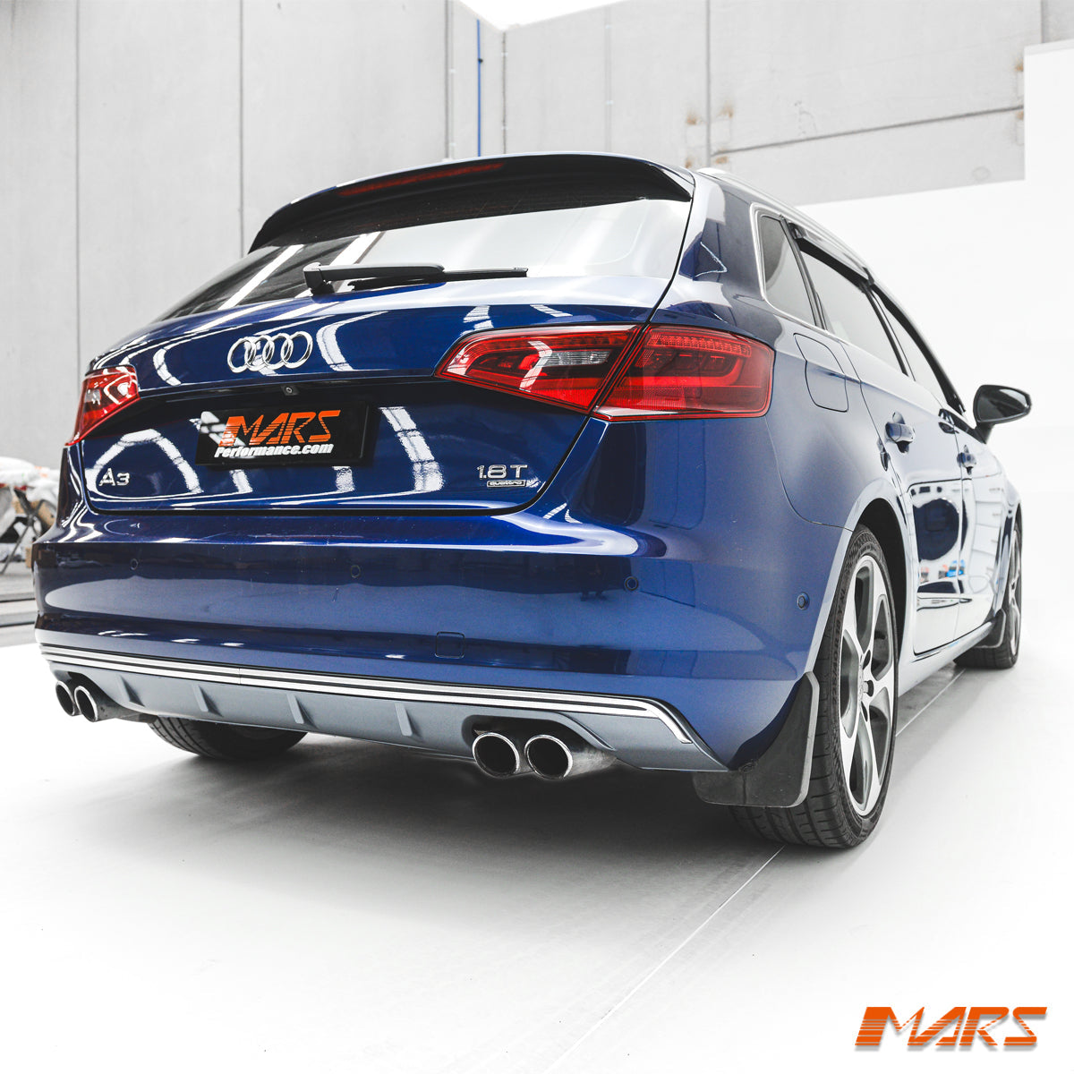 Audi A3 8V 2013-2016 Hatchback S3 Style arka difüzör farklı açı - HY TUNING