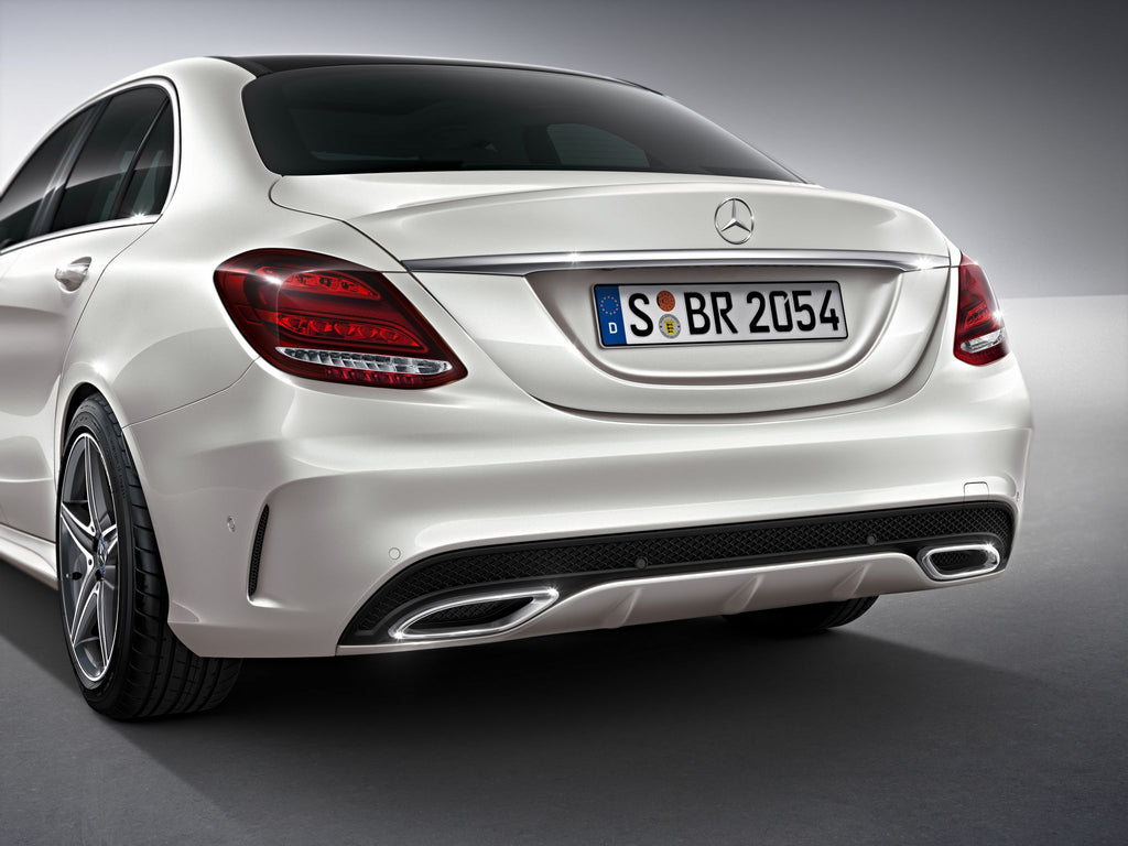 Mercedes W205 Sedan 2014-2018 AMG Style komple arka tampon difüzörlü set ürün görseli 3