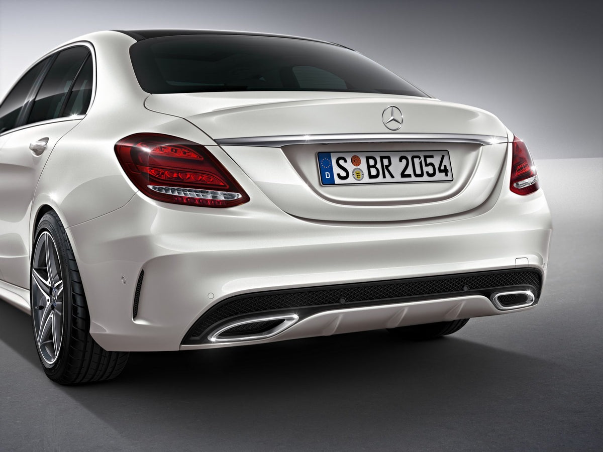 Mercedes W205 Sedan 2014-2018 AMG Style komple arka tampon difüzörlü set ürün görseli 3