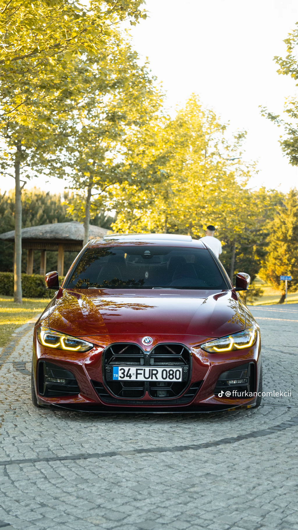 BMW G22 Coupe 2020+ M4 CSL tasarım parlak siyah panjur