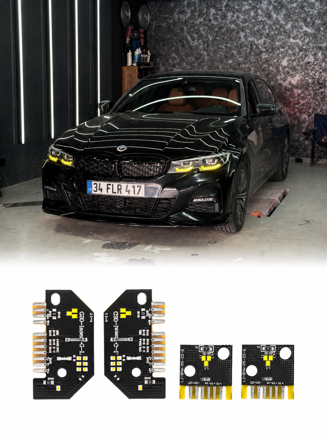 BMW G20 2018-2022 Uyumlu Sarı DRL Modülü Yellow DRL Seti