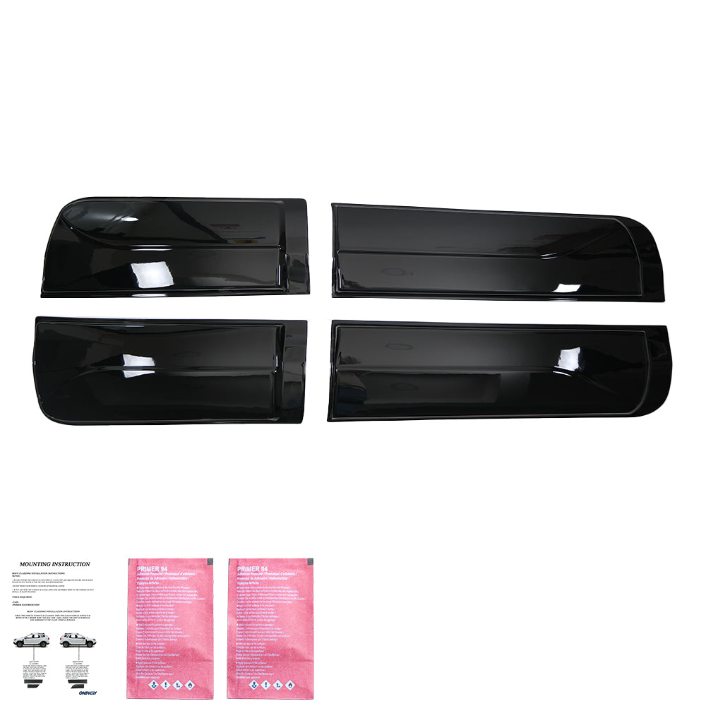 Gövde Kaplama Seti Uyumlu FORD Ranger T6-T7-T8 2012-2022 (Gloss Siyah)