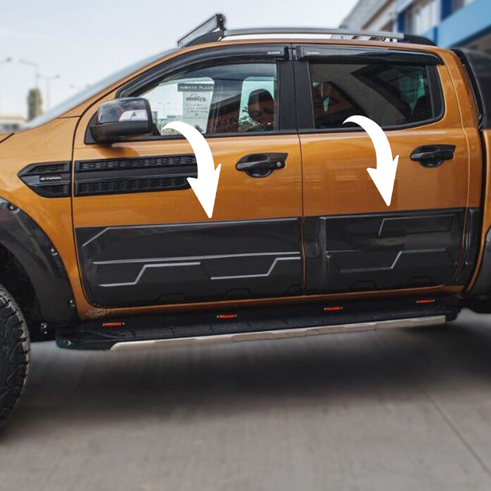 Gövde Kaplama Seti Uyumlu FORD Ranger T6-T7-T8 2012-2022 (Jumbo) Gloss Siyah
