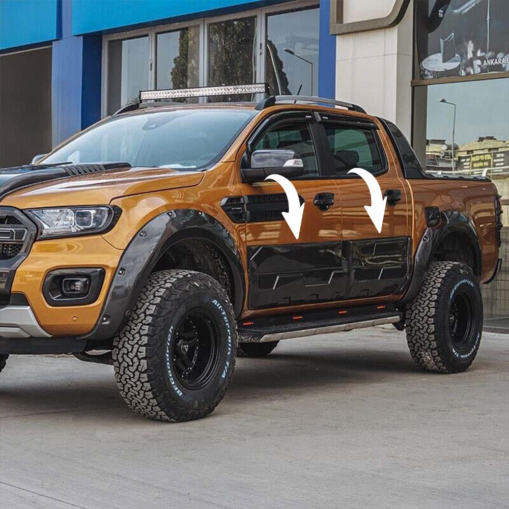 Gövde Kaplama Seti Uyumlu FORD Ranger T6-T7-T8 2012-2022 (Jumbo) Gloss Siyah