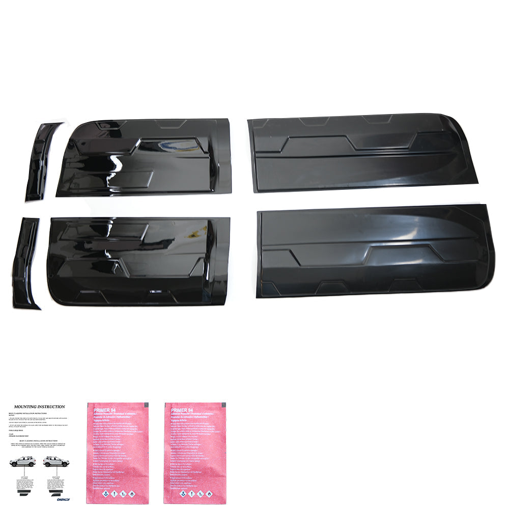 Gövde Kaplama Seti Uyumlu FORD Ranger T6-T7-T8 2012-2022 (Jumbo) Gloss Siyah