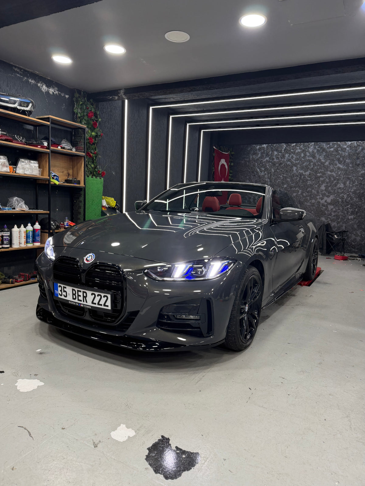BMW G23 Cabrio LCI Style Snake Eyes far aydınlatma görünümü