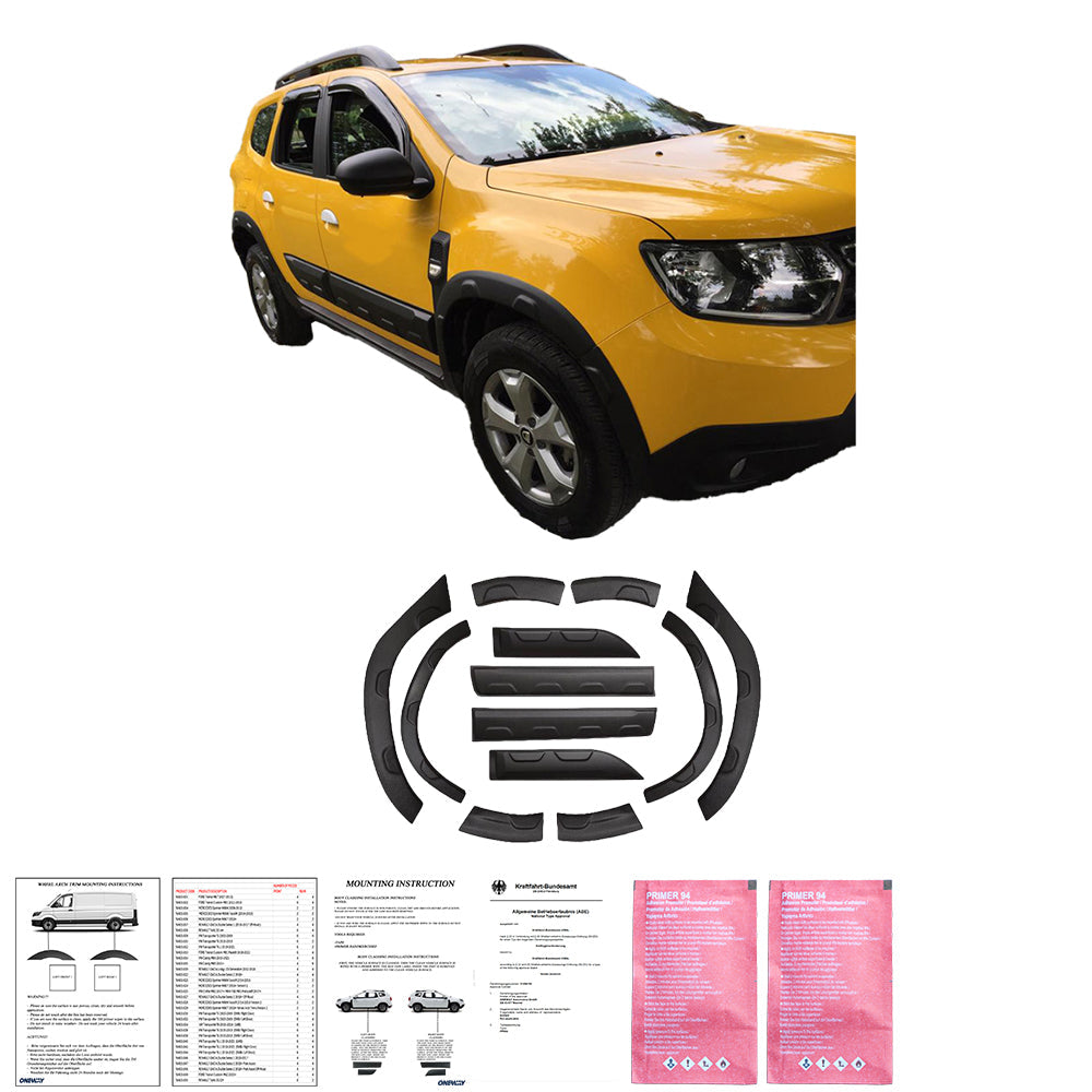 Gövde Kiti Uyumlu DACIA Duster Series 2 2018+ Parkassist (Offroad) (w / o Duster Marking)