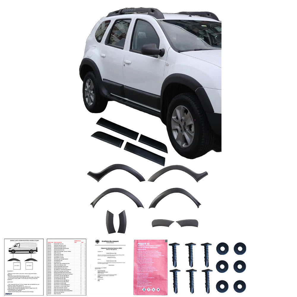 Gövde Kiti Uyumlu DACIA Duster Series 1 2010-2017 (w / o Duster Marking)
