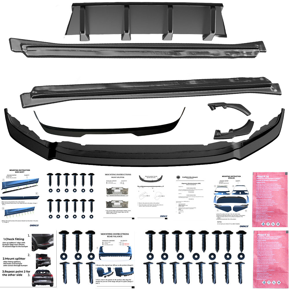Gövde Kiti Uyumlu VW VOLKSWAGEN Tiguan MK2 R-Line Allspace 2015-2020