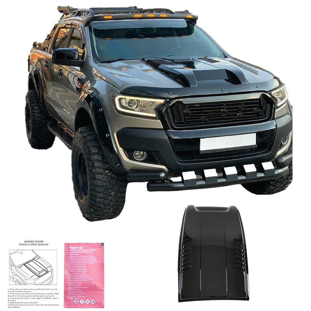 Kaput Hava Girişi Uyumlu FORD Ranger T7-T8 2015-2022 (Gloss Siyah)