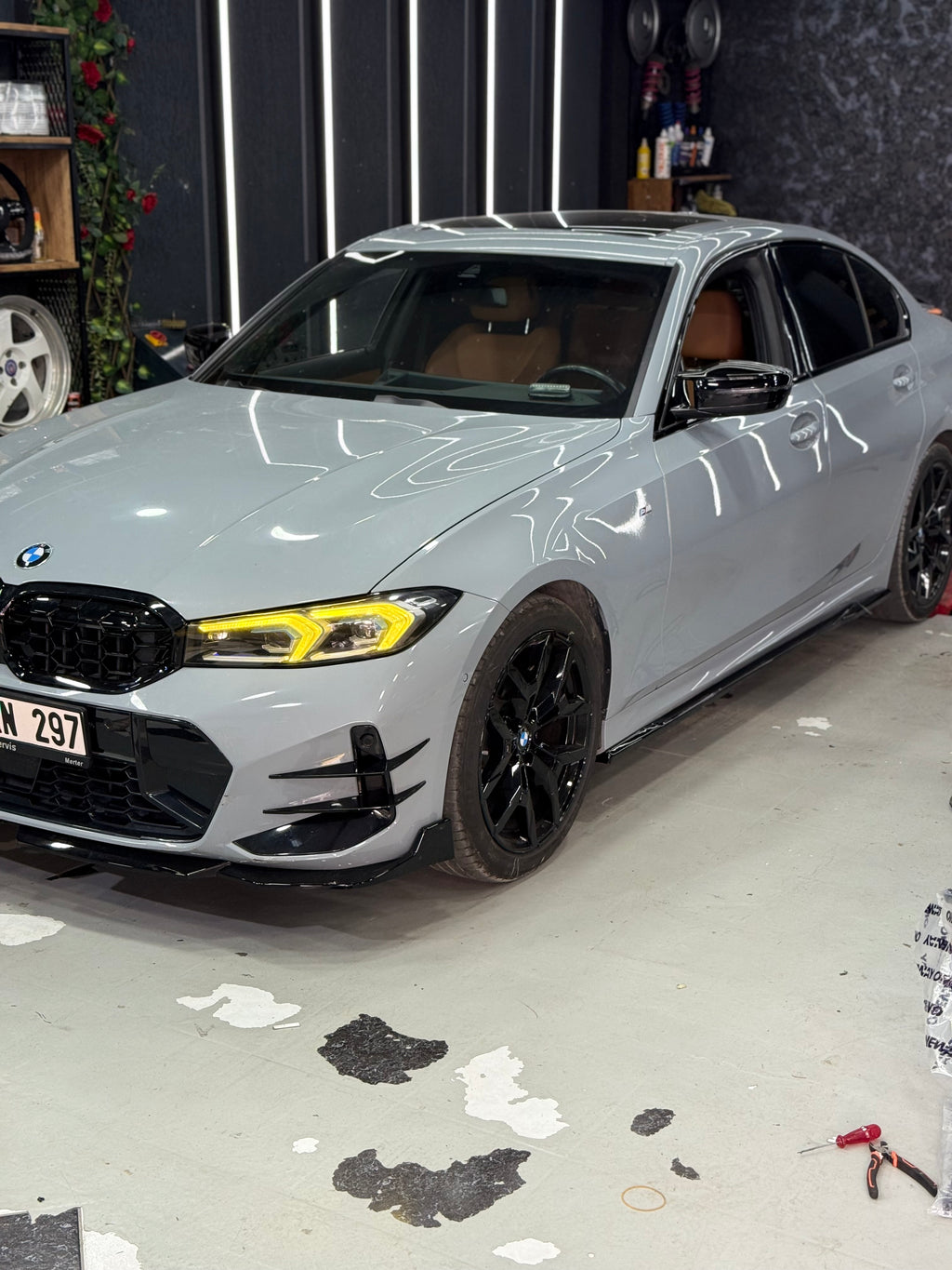 BMW 3 Serisi G20 LCI 2022-2026 M Performance Ön Tampon Eki (Lip)