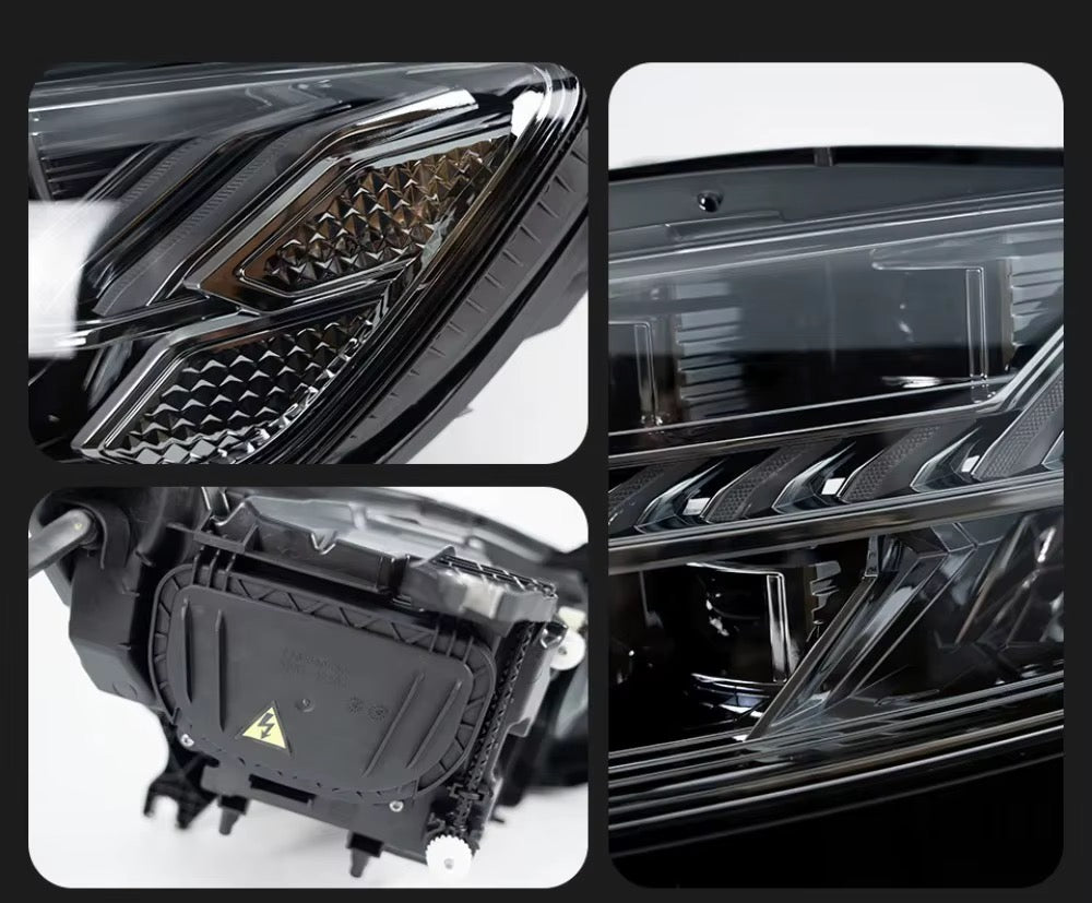 Audi A6 4G RS6 Style ön farın iç gövde, mercek ve arka muhafaza detayları