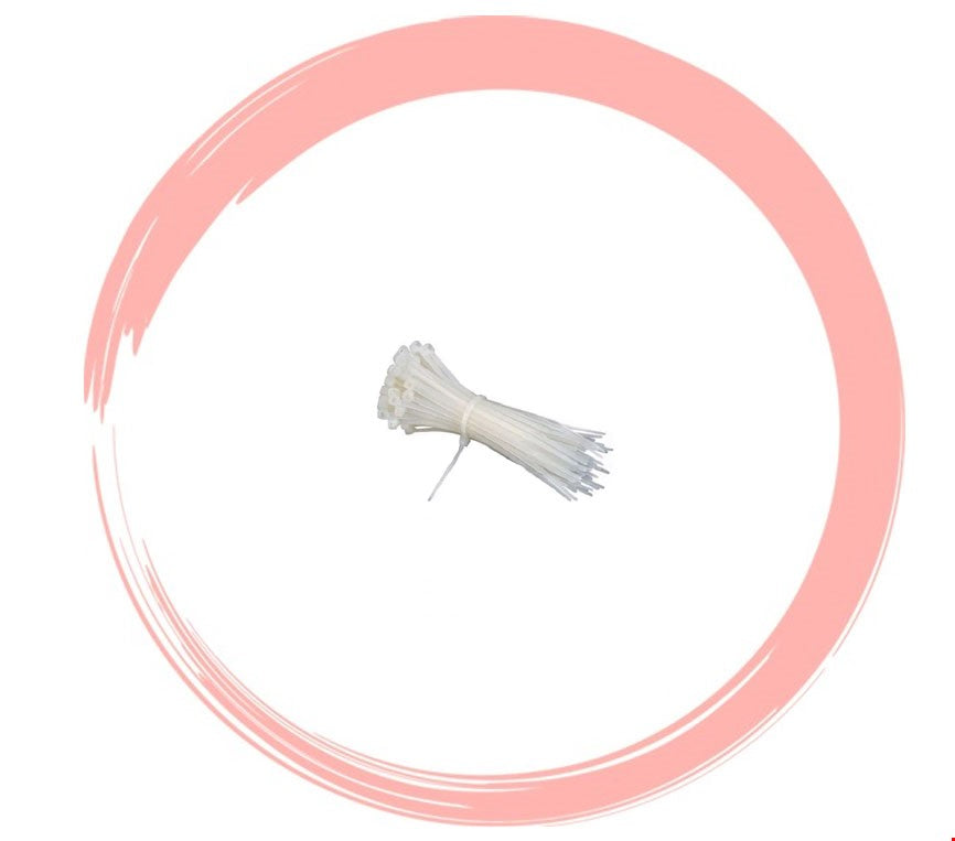 KABLO BAĞI BEYAZ 4,8mm x 200mm (100LÜ PAKET)