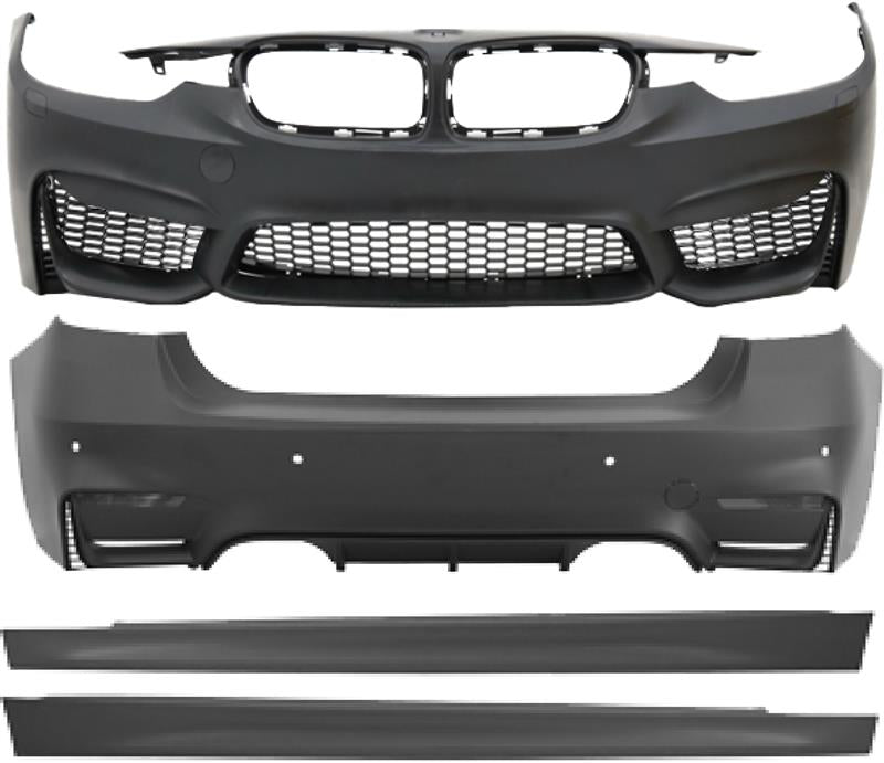 Body Kit F30+LCI Far Yıkamalı, Arka PDC, <OO-OO> Egzoz Çıkışlı, Marşpiyelli -///M3 China-TYPE- 2012-18