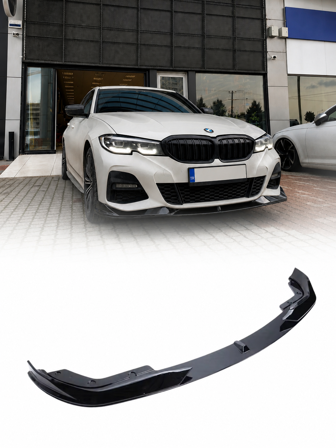 BMW 3 Serisi G20 18-22 AC Schnitzer Ön Tampon Ek Lip Piano Black