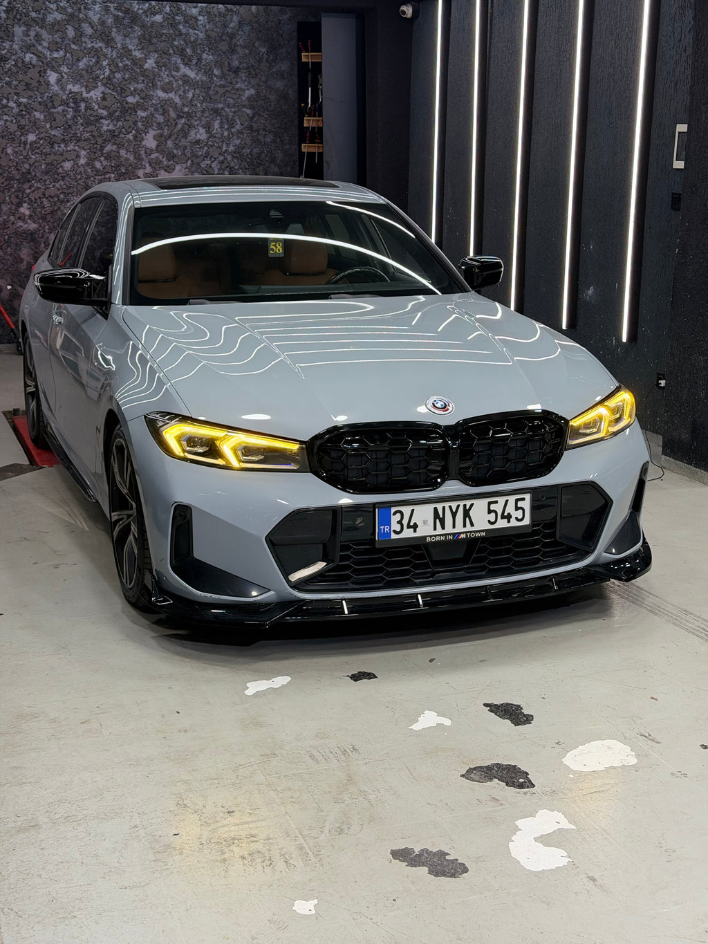 BMW 3 Serisi G20 LCI 3 Parça DK Tasarım Ön Tampon Eki (Lip)