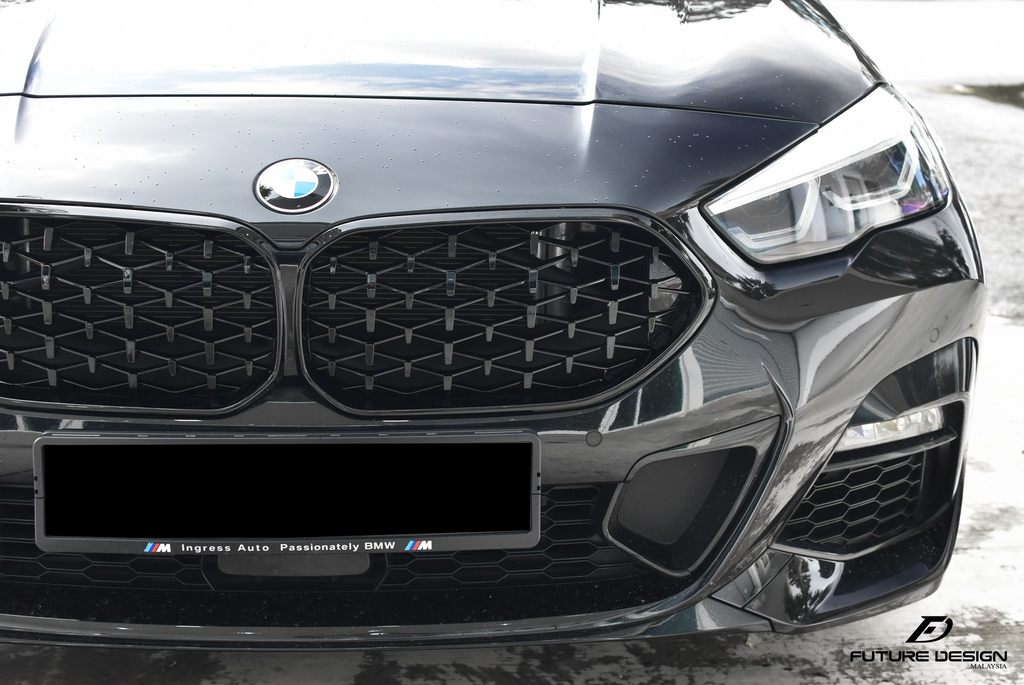 BMW F44 Gran Coupe Diamond Style parlak siyah panjur yan görünüm